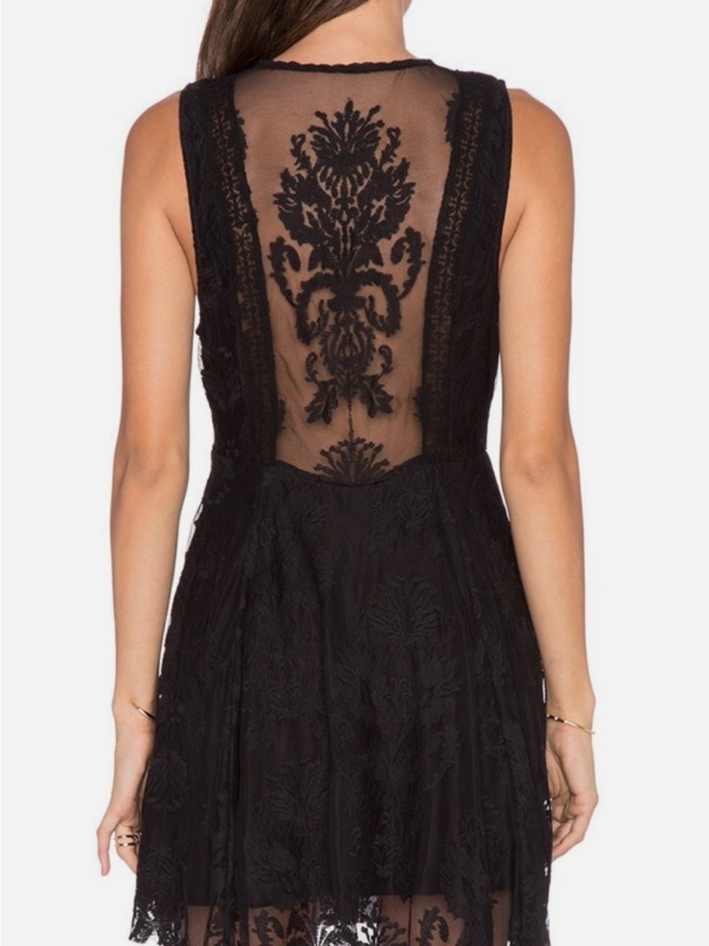 Free People Reign Over Me Lace Mini Dress